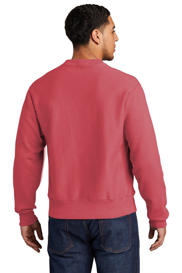 Champion Reverse Weave Garment-Dyed Crewneck Sweatshirt. GDS149