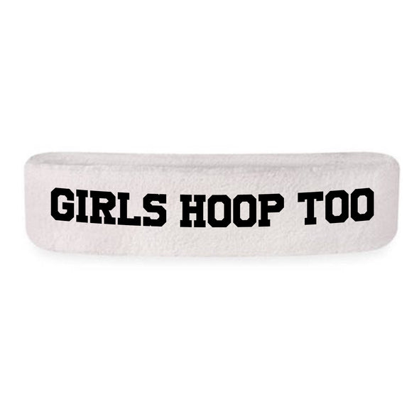 Girls Hoop Too Headband in White